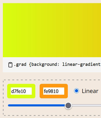 Simple CSS Gradient Maker Screenshot